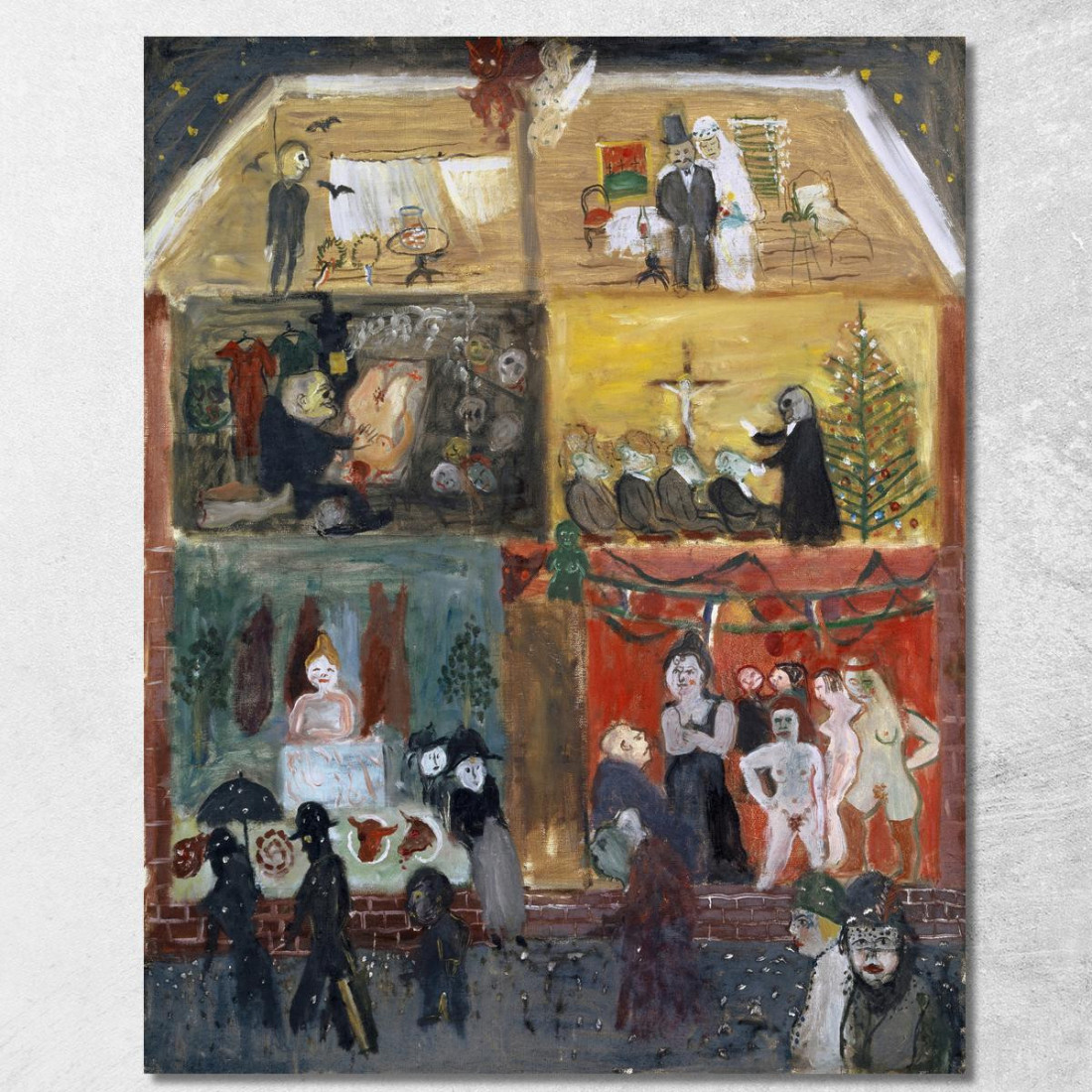 Sezione Trasversale Di Una Casa Walter Kurt Wiemken wkw3 quadro stampato su tela Sezione Trasversale Di Una Casa Walter Kurt Wiemken wkw3 quadro stampato su tela