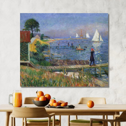 Bagnanti A Bellport William James Glackens wjg4 quadro stampato su tela
