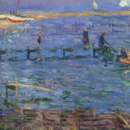 Bagnanti A Bellport William James Glackens wjg4 quadro stampato su tela