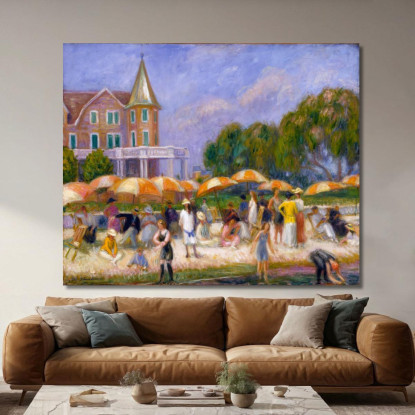 Ombrelloni Da Spiaggia A Blue Point William James Glackens wjg9 quadro stampato su tela