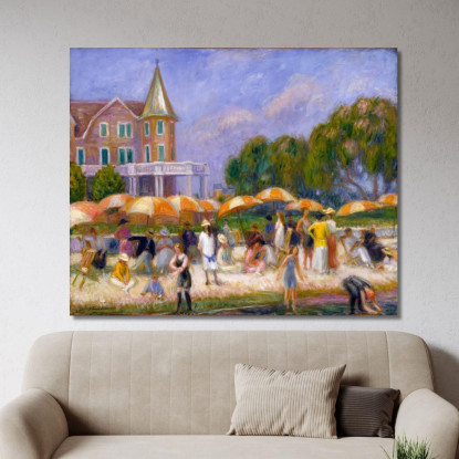 Ombrelloni Da Spiaggia A Blue Point William James Glackens wjg9 quadro stampato su tela
