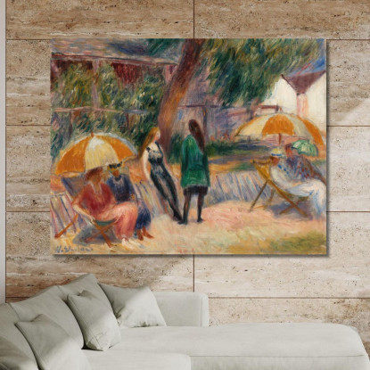 Spiaggia Con Figure A Bellport William James Glackens wjg10 quadro stampato su tela