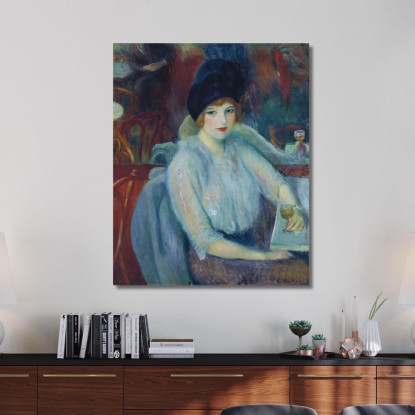 Café Lafayette – Ritratto Di Kay Laurell William James Glackens wjg13 quadro stampato su tela