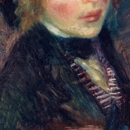 Testa Di Ragazza Con Piuma Nel Turbante William James Glackens wjg24 quadro stampato su tela