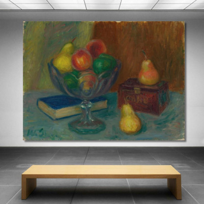 Natura Morta Con Scatola Giapponese William James Glackens wjg46 quadro stampato su tela