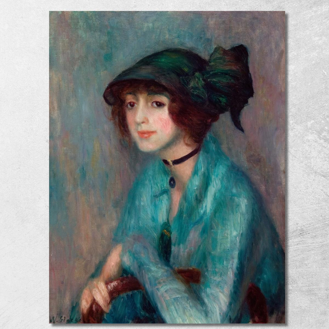La Bruna William James Glackens wjg55 quadro stampato su tela La Bruna William James Glackens wjg55 quadro stampato su tela