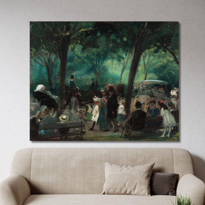 Il Viale Di Central Park 2 William James Glackens wjg56 quadro stampato su tela