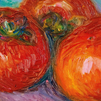 Tre Pomodori William James Glackens wjg62 quadro stampato su tela