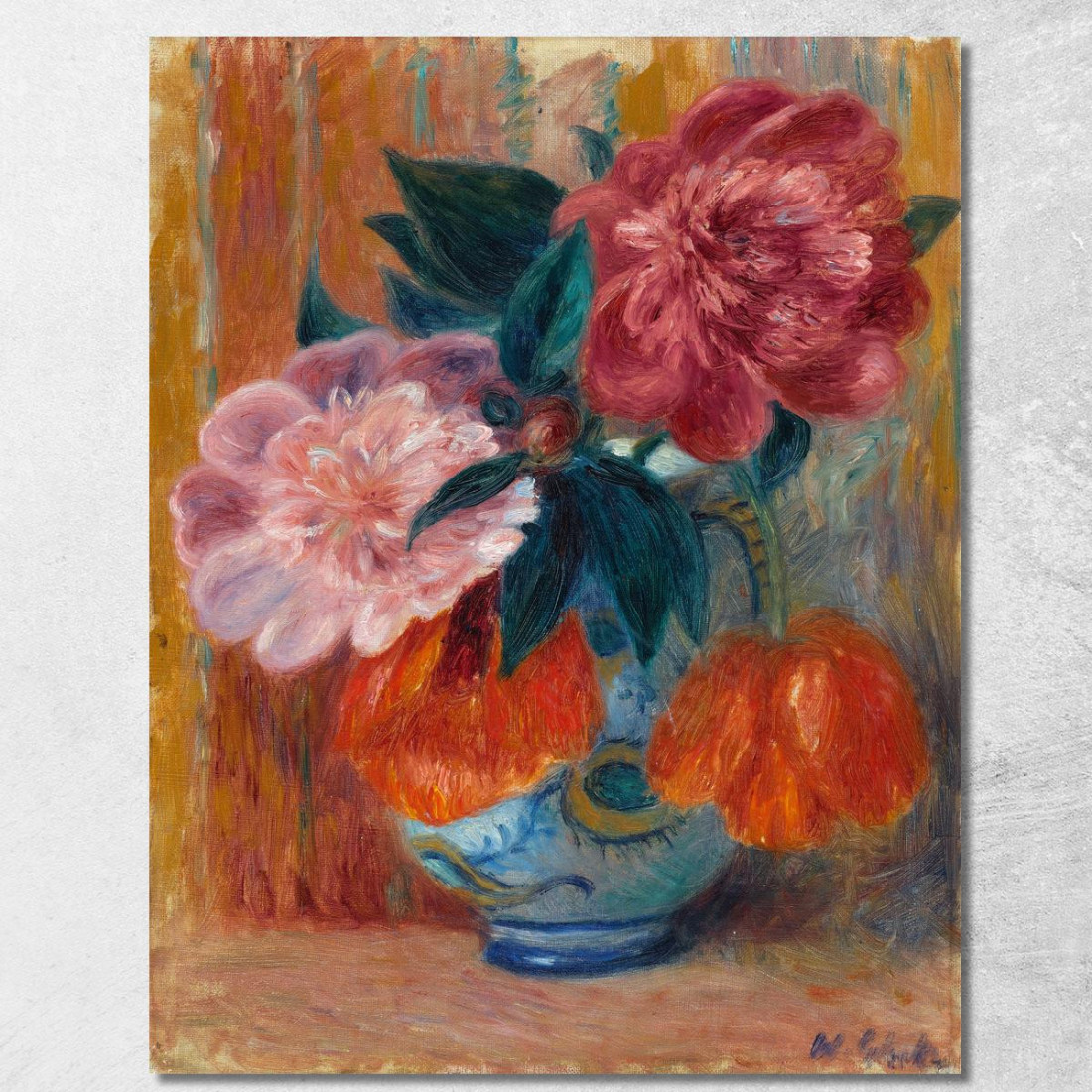 Tulipani E Peonie In Una Brocca William James Glackens wjg63 quadro stampato su tela Tulipani E Peonie In Una Brocca William James Glackens wjg63 quadro stampato su tela
