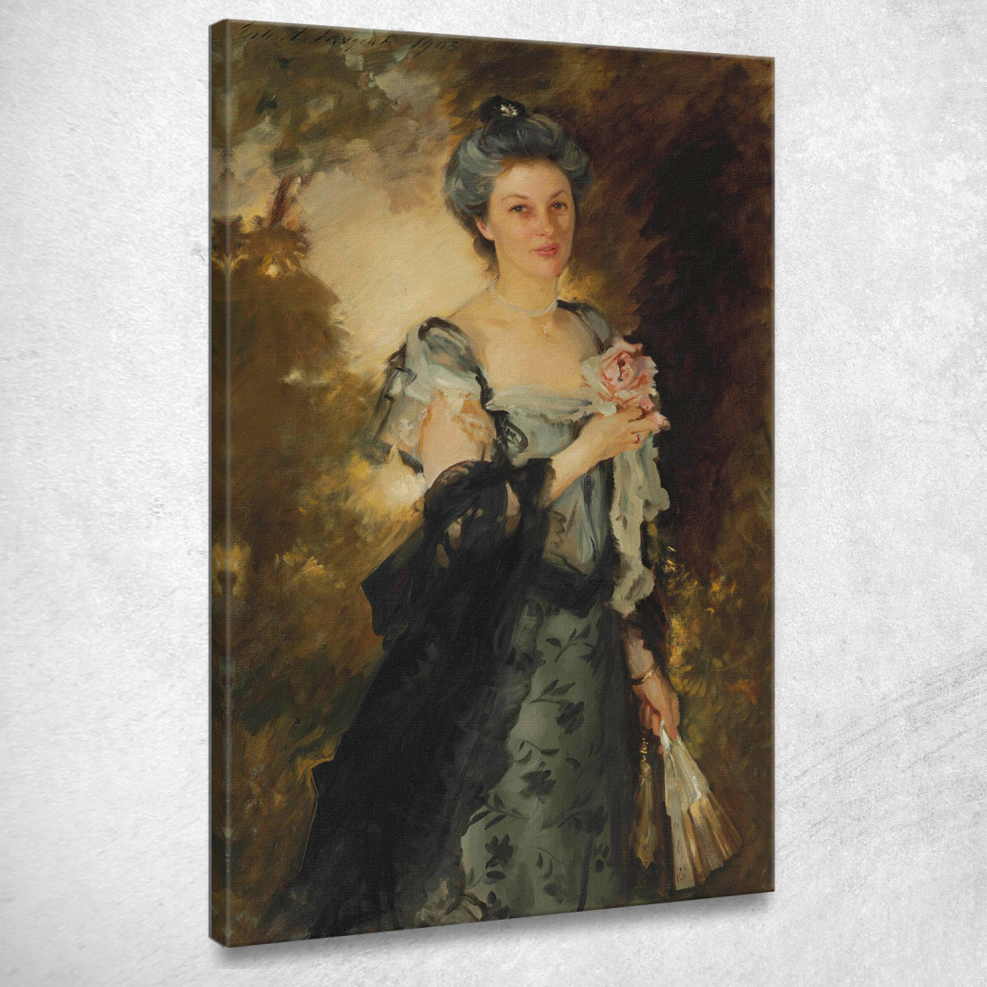 Sig.Ra William Crowninshield Endicott Jr. John Singer Sargent jss199 quadro stampato su tela Sig.Ra William Crowninshield Endicott Jr. John Singer Sargent jss199 quadro stampato su tela