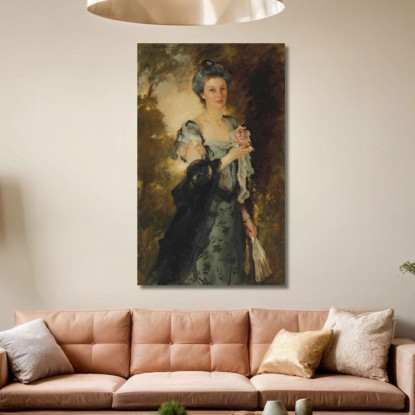 Sig.Ra William Crowninshield Endicott Jr. John Singer Sargent jss199 quadro stampato su tela