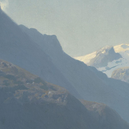 Processione Nuziale Sul Fiordo Di Hardanger Adolph Tidemand atd11 quadro stampato su tela