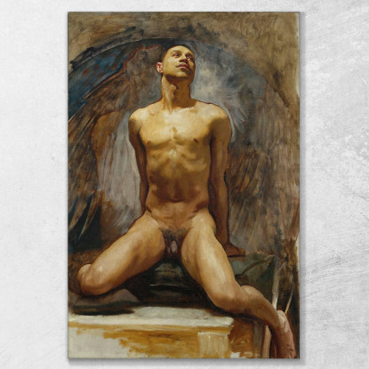 Studio Di Nudo Di Thomas E. Mckeller John Singer Sargent jss204 quadro stampato su tela