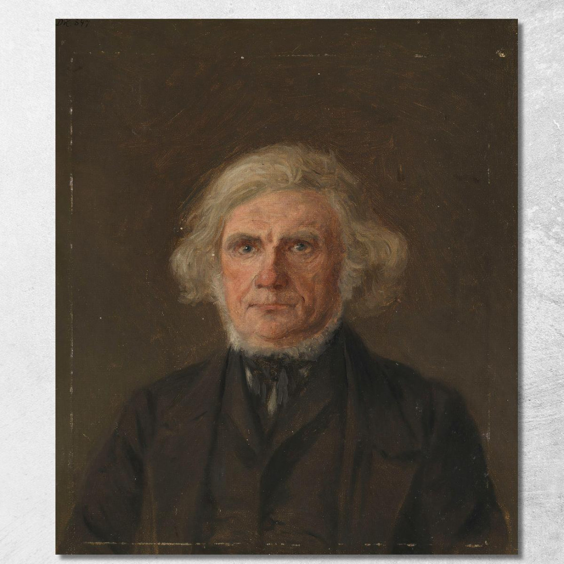 Studio Di Ritratto Di Un Vecchio Adolph Tidemand atd47 quadro stampato su tela