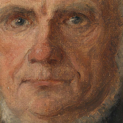 Studio Di Ritratto Di Un Vecchio Adolph Tidemand atd47 quadro stampato su tela