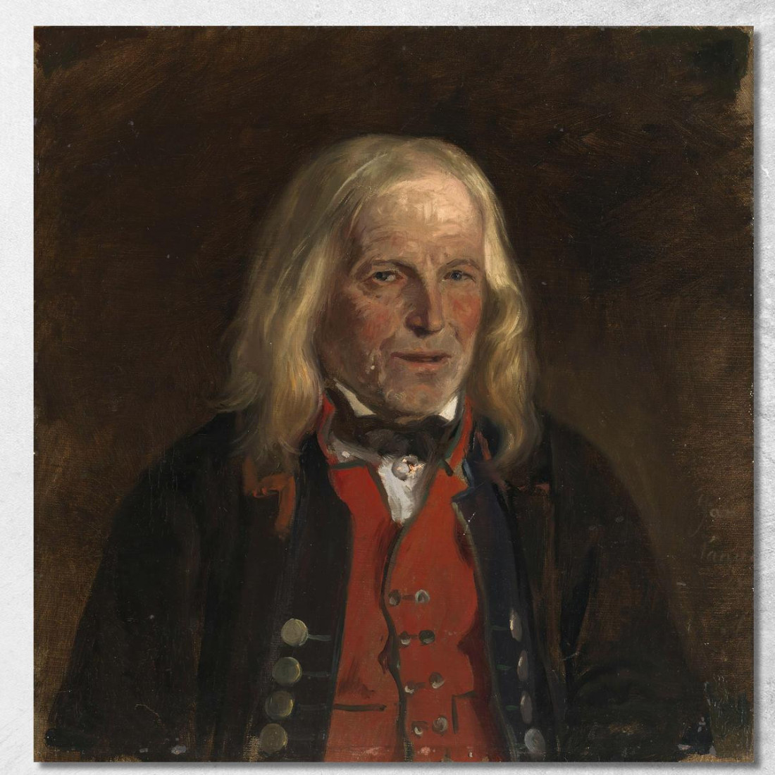 Studio Di Ritratto Del Contadino Jan Sandve Adolph Tidemand atd68 quadro stampato su tela Studio Di Ritratto Del Contadino Jan Sandve Adolph Tidemand atd68 quadro stampato su tela