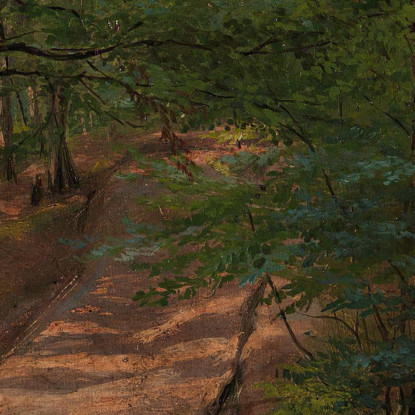 Strada Nella Foresta Adolph Tidemand atd70 quadro stampato su tela