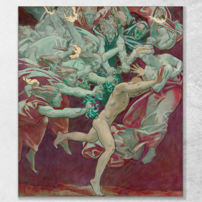 Oreste E Le Furie John Singer Sargent jss209 quadro stampato su tela