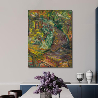 A Tavola Arnold Peter Weisz-Kubínčan apw1 quadro stampato su tela