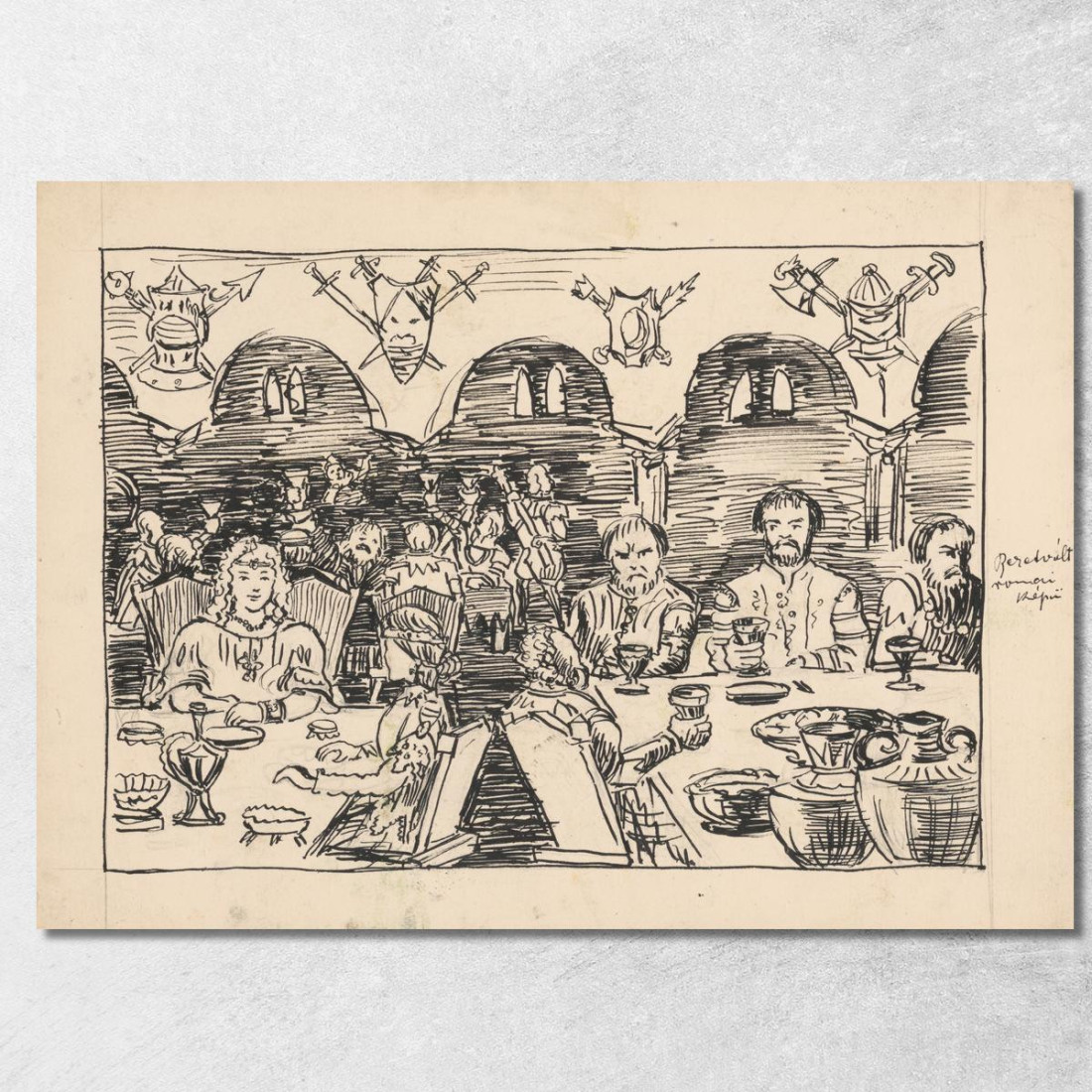Illustrazione Di Una Fiaba Arnold Peter Weisz-Kubínčan apw11 quadro stampato su tela Illustrazione Di Una Fiaba Arnold Peter Weisz-Kubínčan apw11 quadro stampato su tela