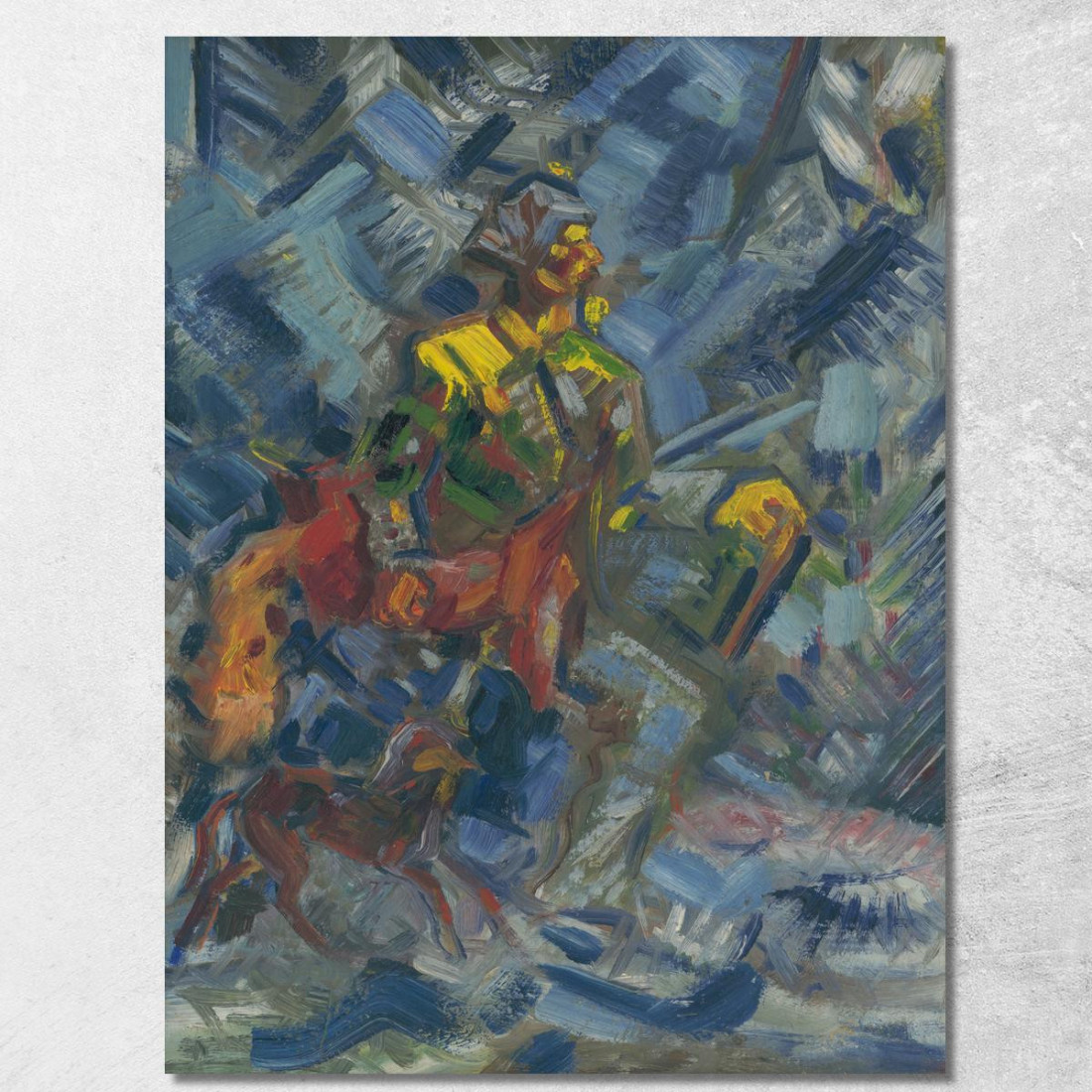 Cacciatore In Una Foresta Blu Arnold Peter Weisz-Kubínčan apw27 quadro stampato su tela Cacciatore In Una Foresta Blu Arnold Peter Weisz-Kubínčan apw27 quadro stampato su tela