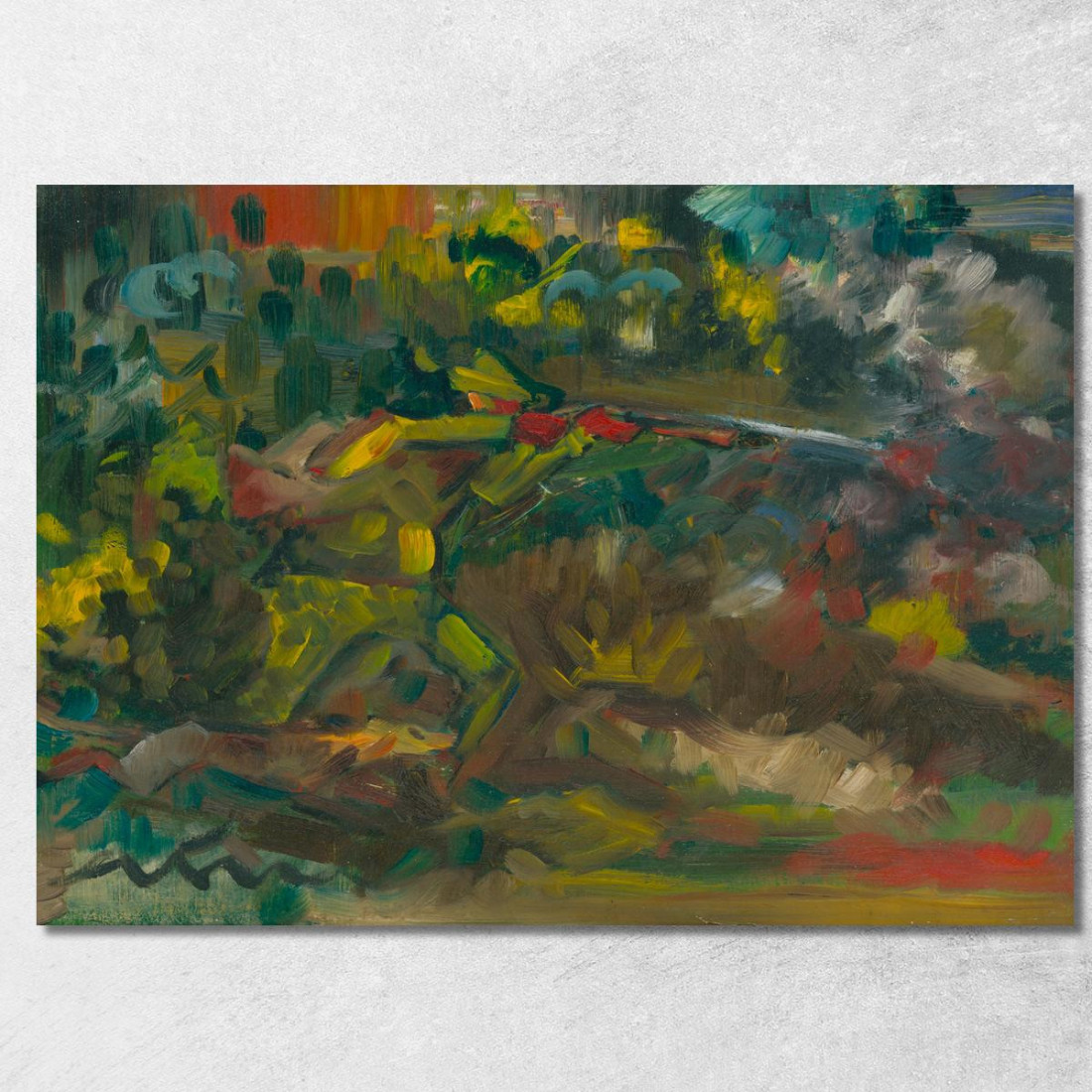 Cacciatore Che Spara Arnold Peter Weisz-Kubínčan apw28 quadro stampato su tela Cacciatore Che Spara Arnold Peter Weisz-Kubínčan apw28 quadro stampato su tela