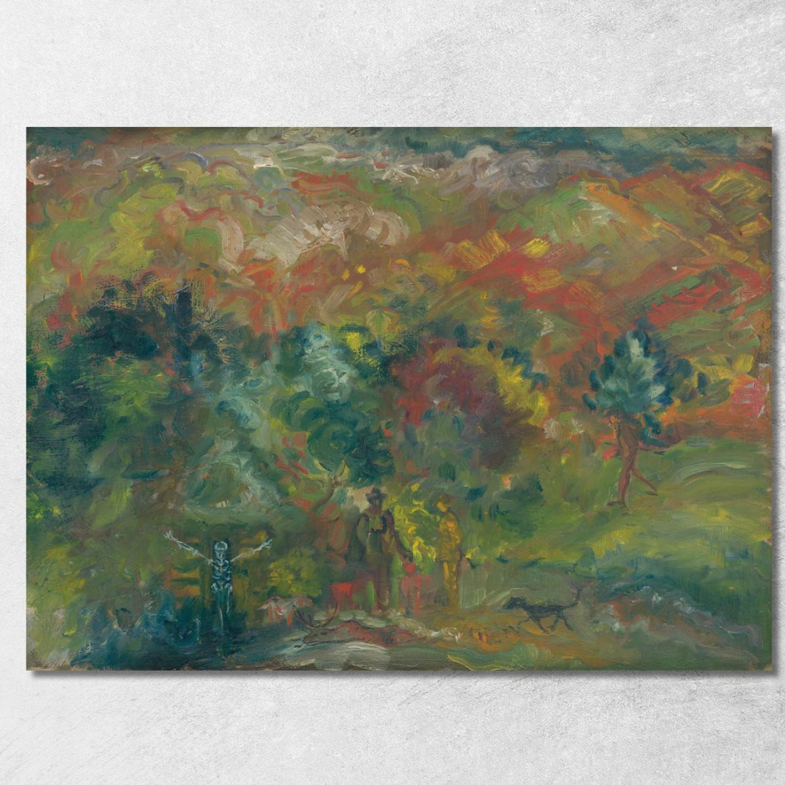 Cacciatori E La Morte Arnold Peter Weisz-Kubínčan apw31 quadro stampato su tela Cacciatori E La Morte Arnold Peter Weisz-Kubínčan apw31 quadro stampato su tela
