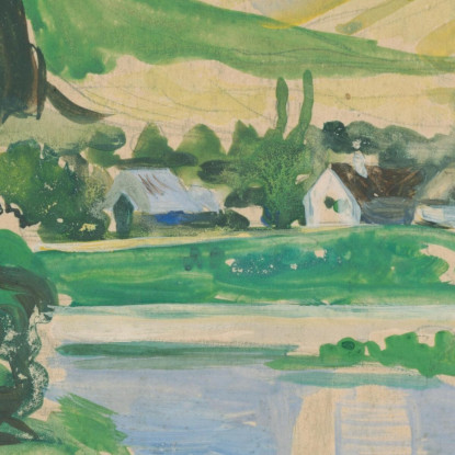 Paesaggio Arnold Peter Weisz-Kubínčan apw40 quadro stampato su tela