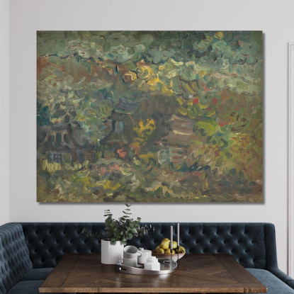Casette Presso La Foresta Arnold Peter Weisz-Kubínčan apw41 quadro stampato su tela