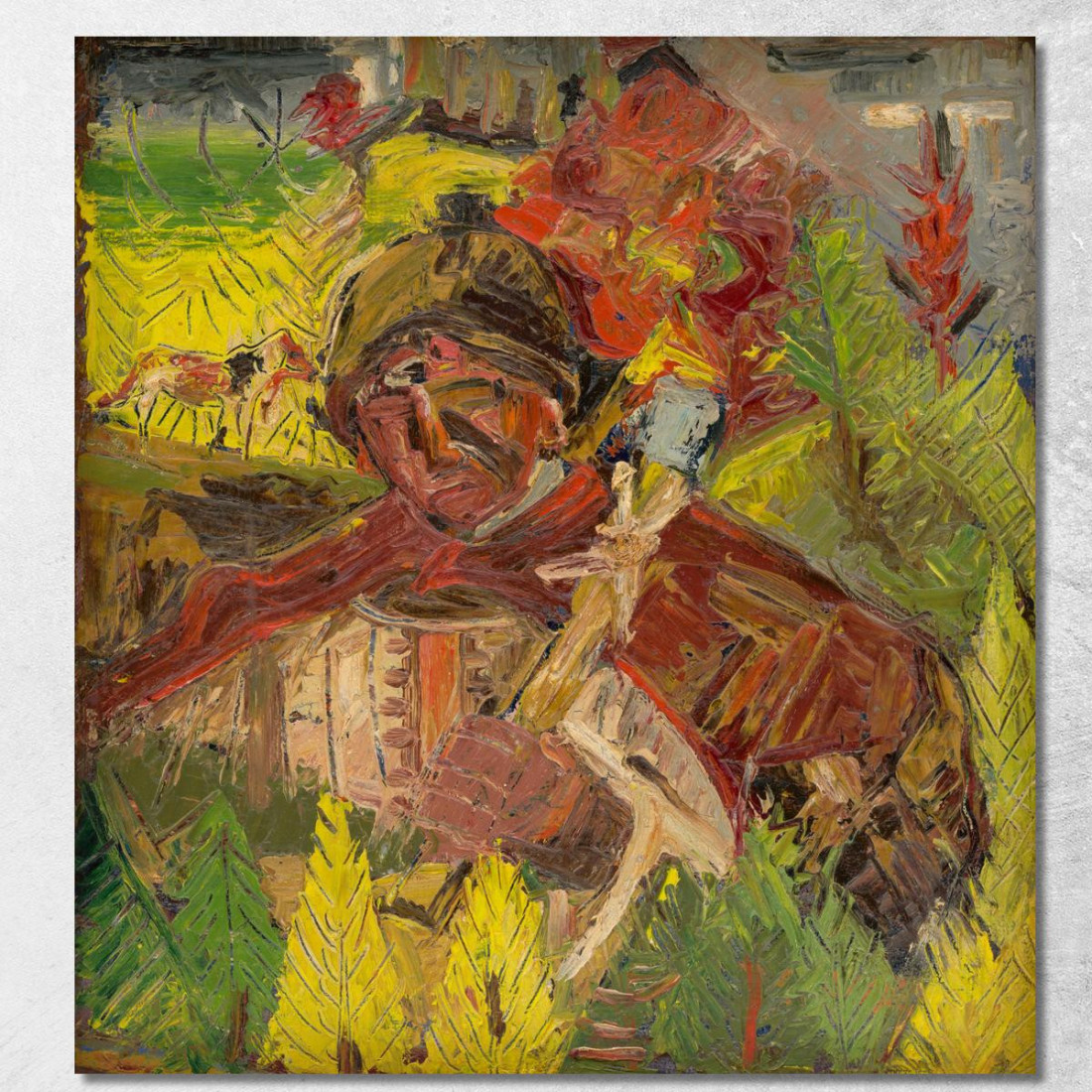 Taglialegna Arnold Peter Weisz-Kubínčan apw43 quadro stampato su tela Taglialegna Arnold Peter Weisz-Kubínčan apw43 quadro stampato su tela
