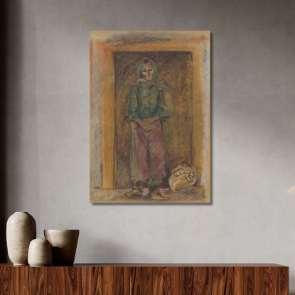 Vecchia Donna Arnold Peter Weisz-Kubínčan apw53 quadro stampato su tela