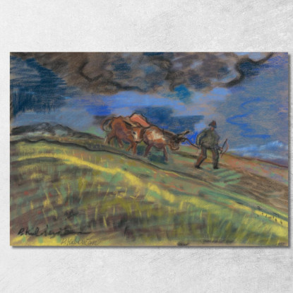 Aratore Arnold Peter Weisz-Kubínčan apw57 quadro stampato su tela
