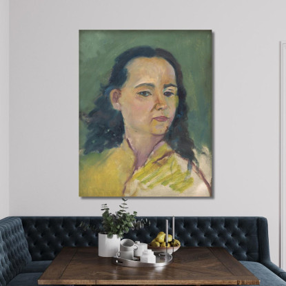 Ritratto Di Una Donna Arnold Peter Weisz-Kubínčan apw60 quadro stampato su tela