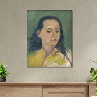 Ritratto Di Una Donna Arnold Peter Weisz-Kubínčan apw60 quadro stampato su tela