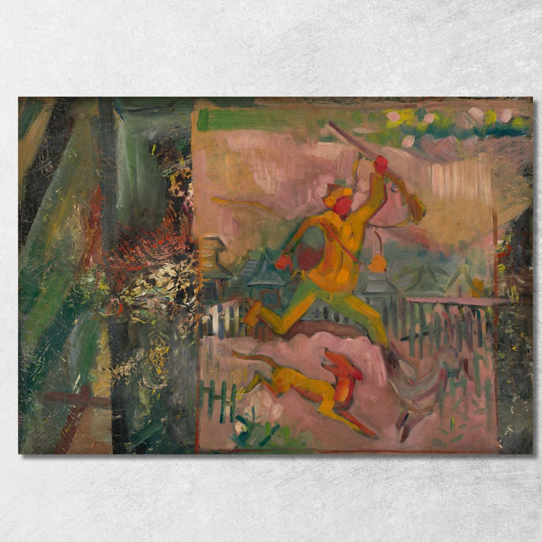 Cacciatore In Corsa Con Fucile Arnold Peter Weisz-Kubínčan apw67 quadro stampato su tela Cacciatore In Corsa Con Fucile Arnold Peter Weisz-Kubínčan apw67 quadro stampato su tela
