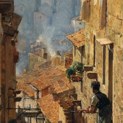 Una Strada A Ragusa Carl Moll cml1 quadro stampato su tela