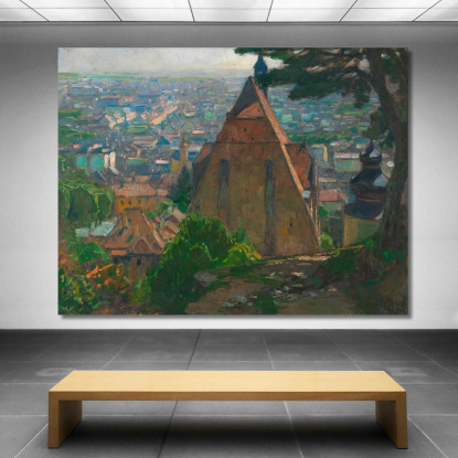 Vista Su Mödling Carl Moll cml12 quadro stampato su tela