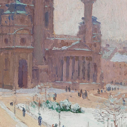 Chiesa Di San Carlo In Inverno Carl Moll cml17 quadro stampato su tela