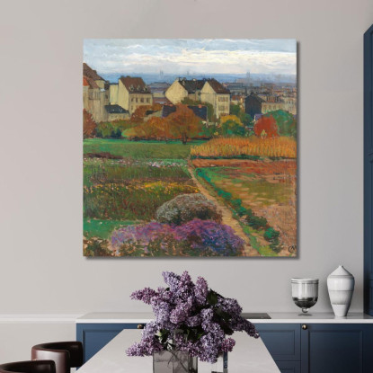 Döbling Vienna Carl Moll cml24 quadro stampato su tela