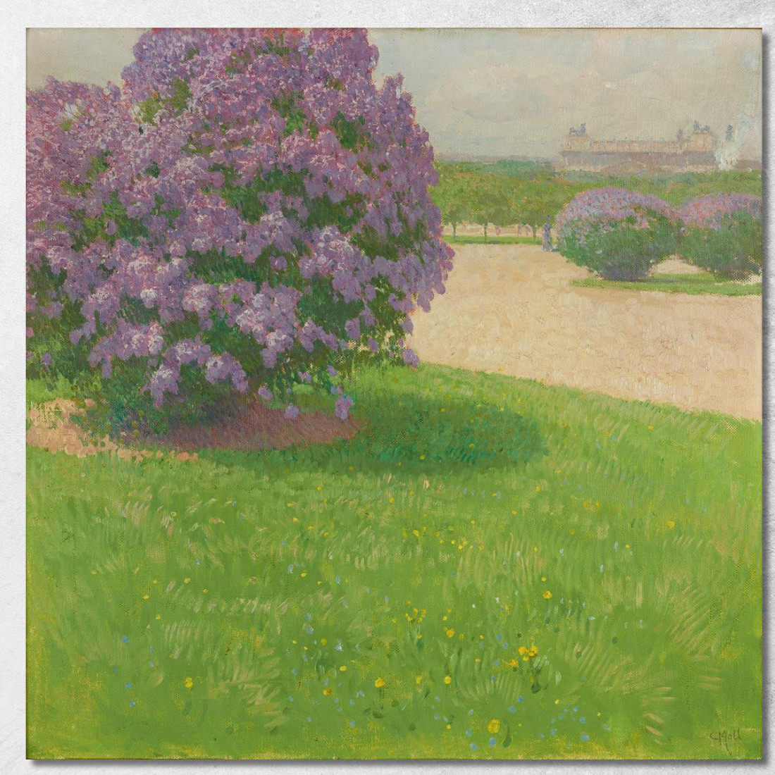 Heldenplatz Con Lillà Carl Moll cml27 quadro stampato su tela Heldenplatz Con Lillà Carl Moll cml27 quadro stampato su tela