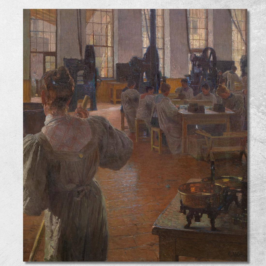 Nella Fabbrica Di Surrogati Di Caffè Carl Moll cml28 quadro stampato su tela Nella Fabbrica Di Surrogati Di Caffè Carl Moll cml28 quadro stampato su tela