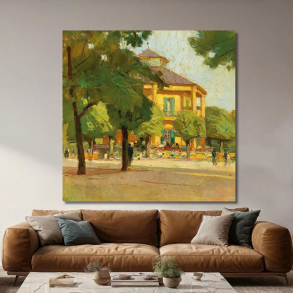 Lusthaus Prater Di Vienna Carl Moll cml34 quadro stampato su tela