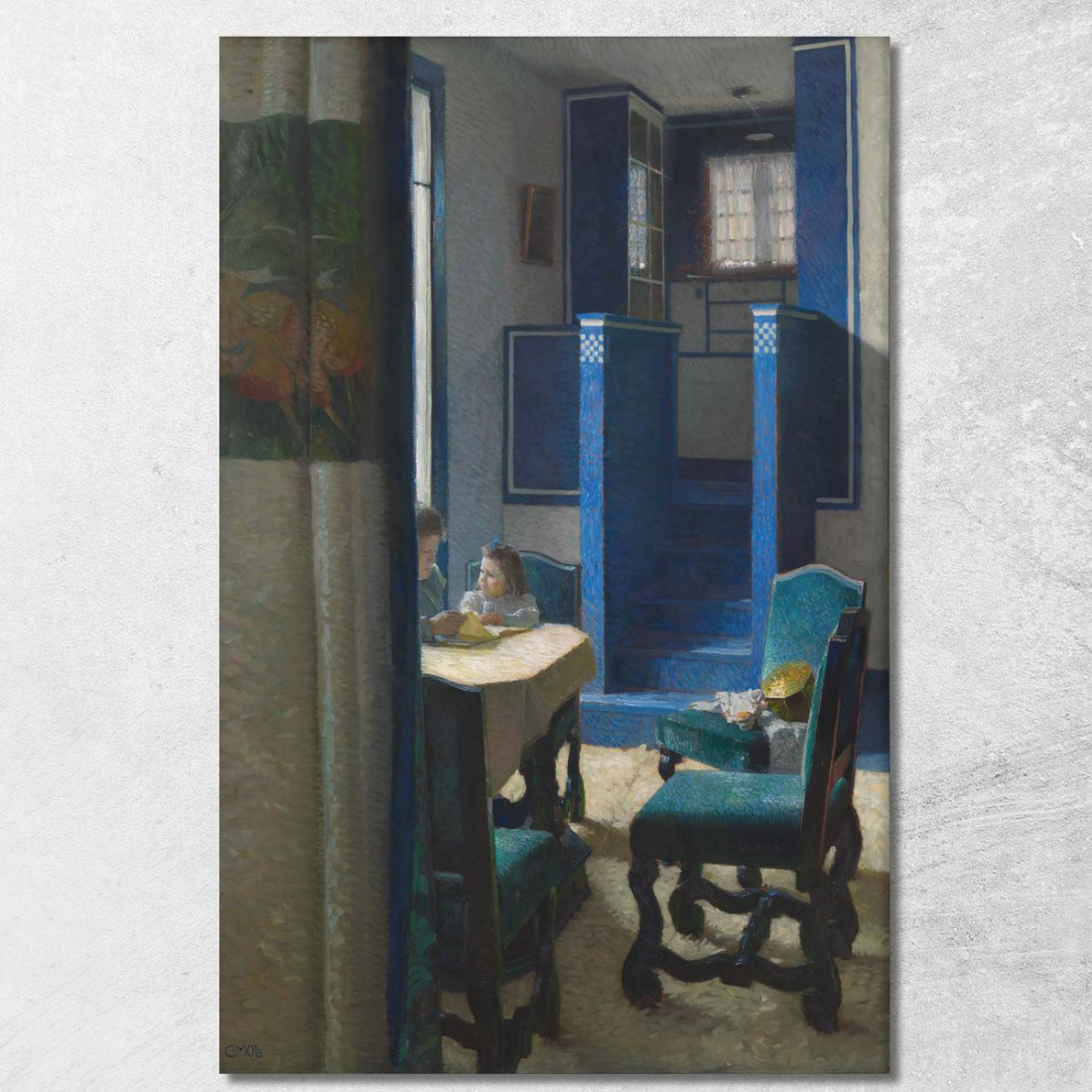 Salone Nella Casa Sulla Hohe Warte Carl Moll cml40 quadro stampato su tela Salone Nella Casa Sulla Hohe Warte Carl Moll cml40 quadro stampato su tela