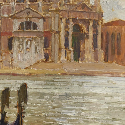 Santa Maria Della Salute Vista Dall'Altra Sponda Del Canal Grande Carl Moll cml41 quadro stampato su tela