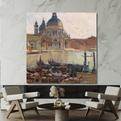 Santa Maria Della Salute Venezia Carl Moll cml42 quadro stampato su tela