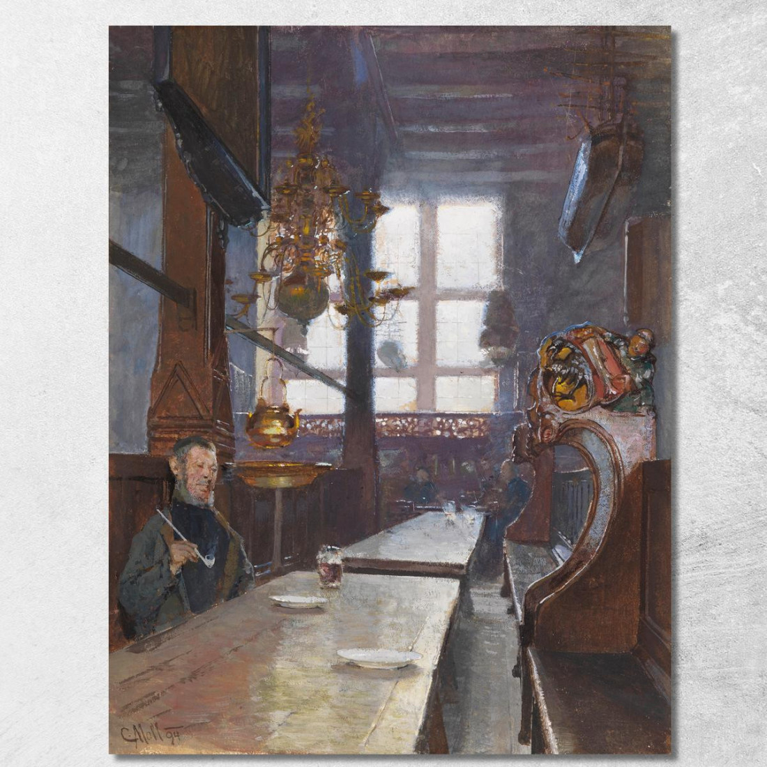 Casa Dei Barcaioli A Lubecca Carl Moll cml43 quadro stampato su tela Casa Dei Barcaioli A Lubecca Carl Moll cml43 quadro stampato su tela