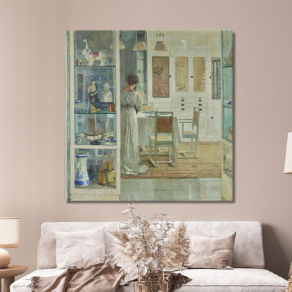 Interno Bianco Carl Moll cml54 quadro stampato su tela