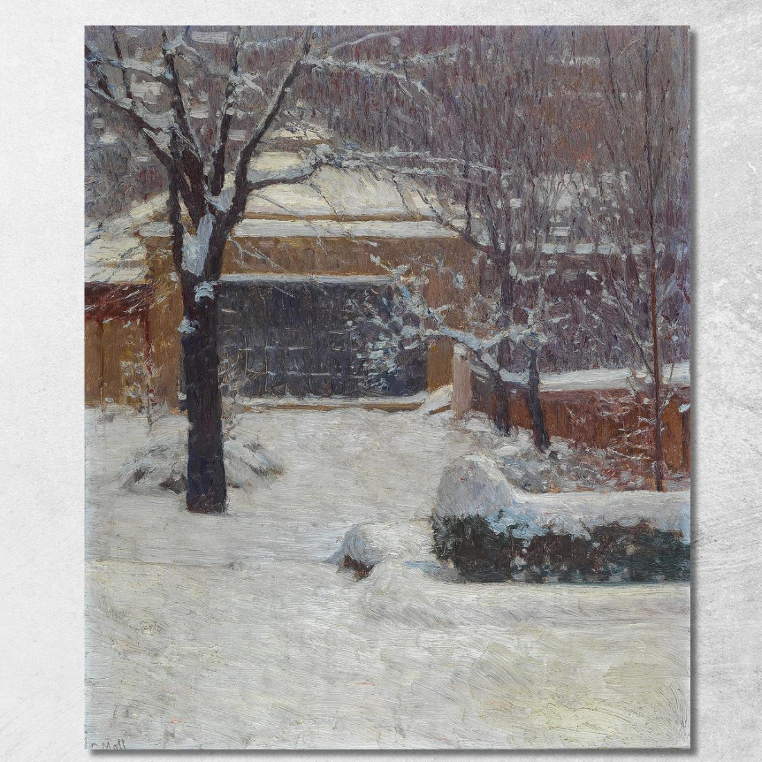 Inverno Alla Hohe Warte Giardini Rothschild Carl Moll cml55 quadro stampato su tela Inverno Alla Hohe Warte Giardini Rothschild Carl Moll cml55 quadro stampato su tela