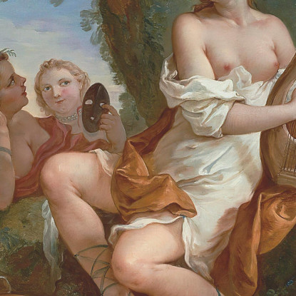 Una Personificazione Della Musica Charles-Joseph Natoire cjn1 quadro stampato su tela
