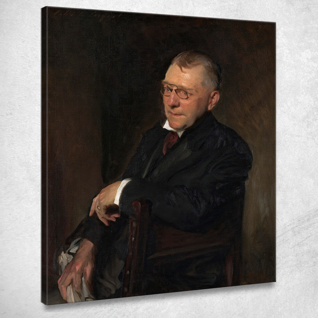 Ritratto Di James Whitcomb Riley John Singer Sargent jss229 quadro stampato su tela Ritratto Di James Whitcomb Riley John Singer Sargent jss229 quadro stampato su tela